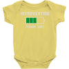 low battery introvert pun humor Baby Onesie