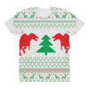 ugly sweater dinosour All Over Women's T-shirt