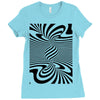 optical illusion Ladies Fitted T-Shirt