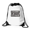 my biceps Drawstring Bags
