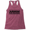 armin van buuren black logo Racerback Tank