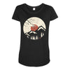 Mountain Wildlife Maternity Scoop Neck T-shirt