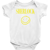 sherlock holmes smiley face Baby Onesie