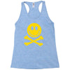 smiley pirate skull and crossbones Racerback Tank