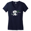 panda Women's V-Neck T-Shirt
