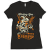 scary krampus Ladies Fitted T-Shirt