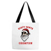 dirty santa champion Tote Bags