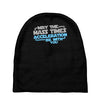 may the mass times acceleration be with you Baby Beanies