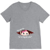 August Peeking Out Baby Girl V-Neck Tee
