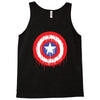 captain america dying bleeding logo Tank Top