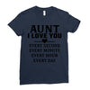 I Love You Aunt Ladies Fitted T-Shirt