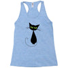 black cat idiot Racerback Tank