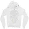 minimalist reaper mask Zipper Hoodie
