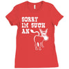 sorry i'm such an ass Ladies Fitted T-Shirt