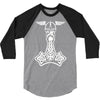 thorshammer mj&ouml;lnir odin wikinger germanen 3/4 Sleeve Shirt