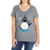 who loves poodle Ladies Curvy T-Shirt