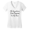 grandkitties pawprints Women's V-Neck T-Shirt