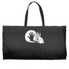 rabbit silhouette Weekender Totes