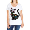 loco coco skul cat Ladies Curvy T-Shirt
