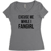 excuse me while i fangirl Women's Triblend Scoop T-shirt