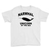 narwhal whale Youth Tee