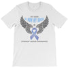my hero is now my angel stomach cancer awareness T-Shirt