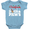 christmas dogs and paws Baby Bodysuit