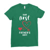 Our First Father's Day! Baby Girl Ladies Fitted T-Shirt