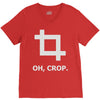 oh crop V-Neck Tee