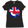 mod union jack, ideal gift, birthday present Ladies Fitted T-Shirt