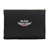 angel wing believe breast cancer Accessory Pouches