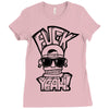 hip hop face Ladies Fitted T-Shirt