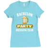 bachelor party drinking team wedding groomsmen bridal funny Ladies Fitted T-Shirt