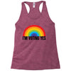 I Am Voting Yes Racerback Tank