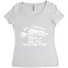 all i caught was this crappie fish Women's Triblend Scoop T-shirt