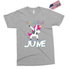 unicorns are born in june Exclusive T-shirt