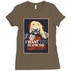 yo joe Ladies Fitted T-Shirt