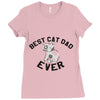 best cat dad ever Ladies Fitted T-Shirt