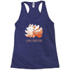 i give zero fox Racerback Tank