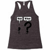 wait,what Racerback Tank