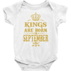 kings are born  september Baby Bodysuit
