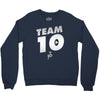 team 10  silver Crewneck Sweatshirt