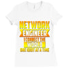 network engineer i connect the Ladies Fitted T-Shirt