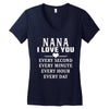 I Love You Nana Women's V-Neck T-Shirt