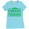 cheers fckers Ladies Fitted T-Shirt