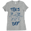 peanut butter and jelly bff Ladies Fitted T-Shirt