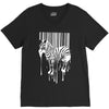 banksy street art zebra bar code V-Neck Tee