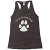 paw pun for pet lovers Racerback Tank