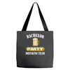 bachelor party drinking team wedding groomsmen bridal funny Tote Bags