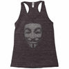 v for vendetta mask guy fawkes cool girls womens cotton t shirt dw01 Racerback Tank